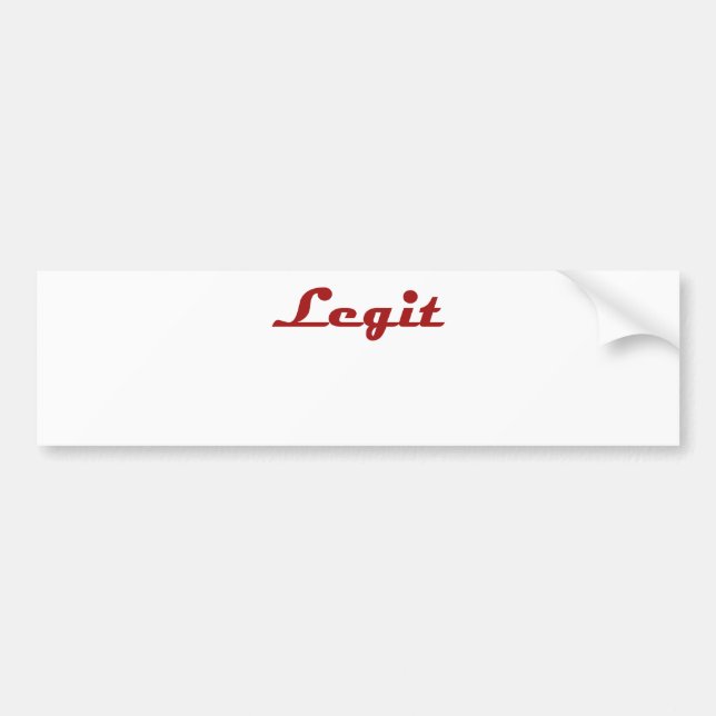 Pegatina Para Coche Legit (Frente)