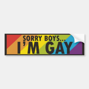 Pegatina Para Coche Lema del gay del arco iris