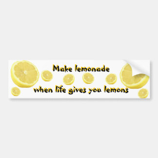 Pegatina Para Coche Lemonade - cuando la vida te da limones