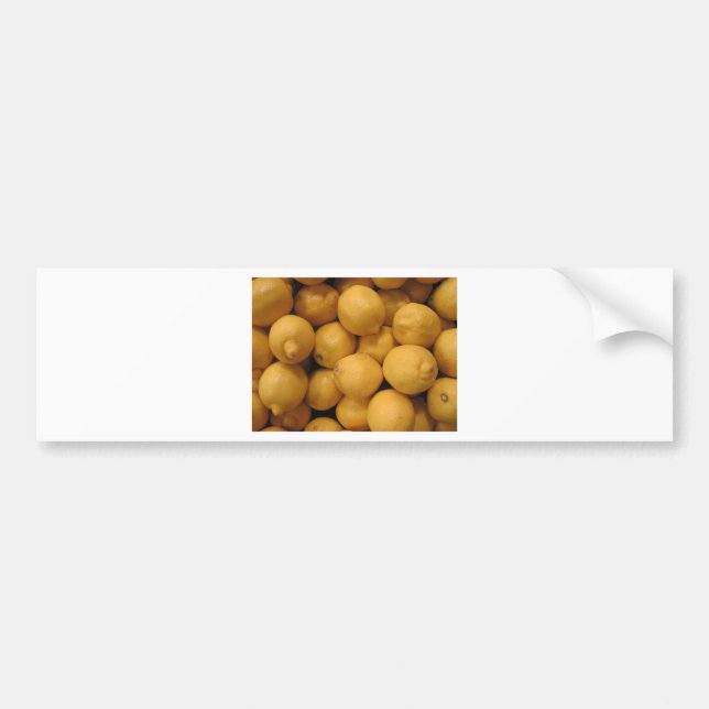 Pegatina Para Coche Lemones amarillos ácidos (Frente)