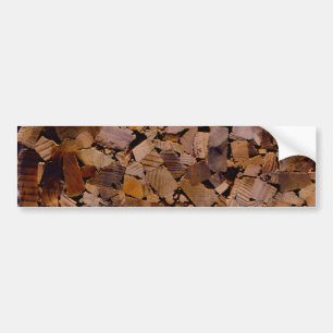 Pegatina Para Coche Leña cabaña rústica grano de madera árbol