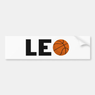Pegatina Para Coche Leo Basketball
