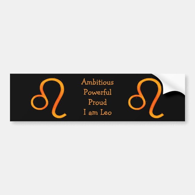 Pegatina Para Coche Leo Bumper Sticker (Frente)