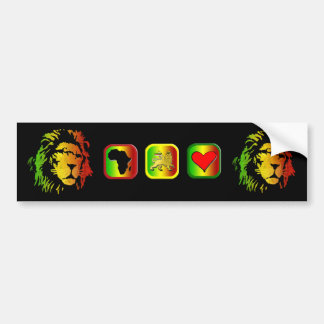 Pegatina Para Coche León del león del reggae de Zion Judah