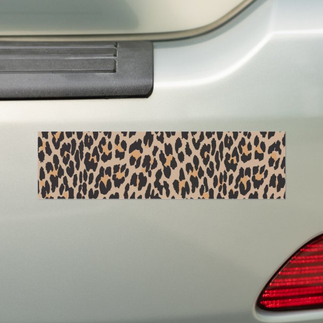 Pegatina Para Coche Leopardo Print, Leopard Spots, Brown Leopard (en coche)