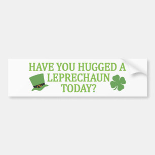 Pegatina Para Coche Leprechaun Hug bumpersticker
