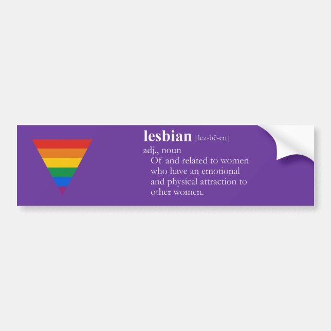 PEGATINA PARA COCHE LESBIANA (Frente)
