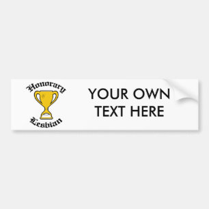 PEGATINA PARA COCHE LESBIANA HONORARIA - .PNG