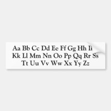 Letras alfabéticas - ABC en mayúsculas y minúscula