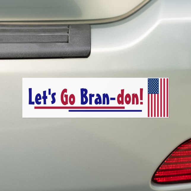 Pegatina Para Coche Let's go Brandon Bumper Sticker (en coche)