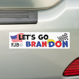 Pegatina Para Coche LETS GO BRANDON with TRUMP Hair