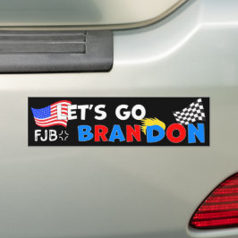 Pegatina Para Coche LETS GO BRANDON with TRUMP Hair