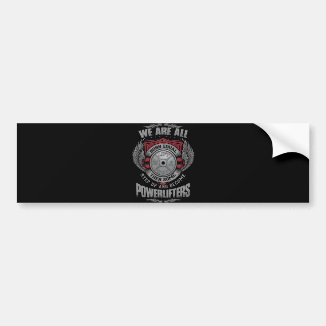 Pegatina Para Coche Levantamiento de pesas - Pase hacia arriba - Placa (Frente)