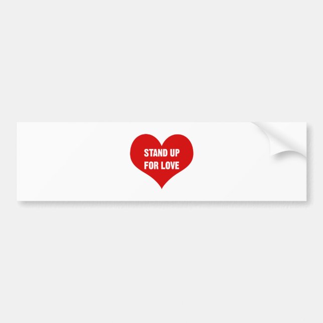 Pegatina Para Coche Levántate por el amor (Frente)