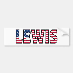 Pegatina Para Coche Lewis Name Vorname Estados Unidos Aufkleber Pegati
