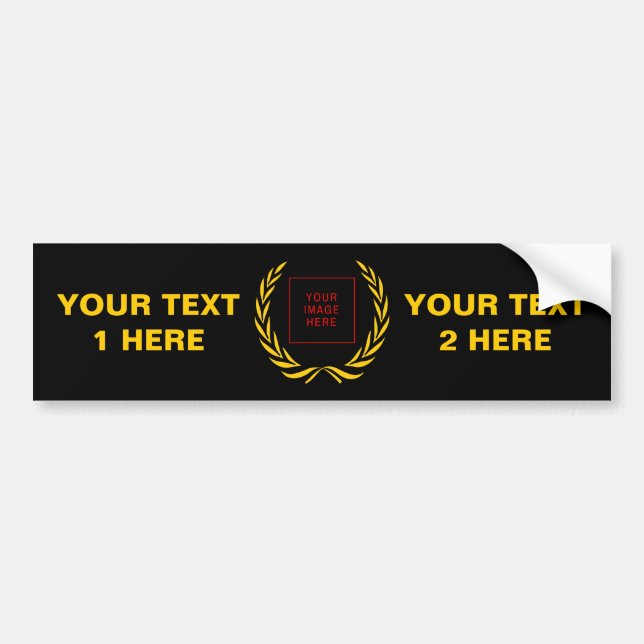 Pegatina Para Coche Leyenda de oro personal (Frente)