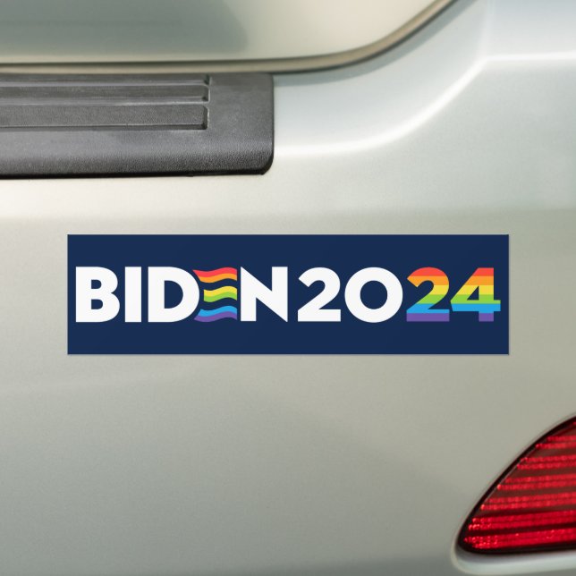 Pegatina Para Coche LGBTQ Para Biden 2024 (en coche)