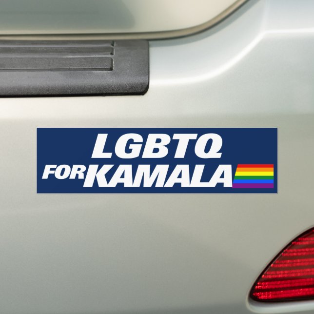 Pegatina Para Coche LGBTQ para Kamala Harris 2024 (en coche)
