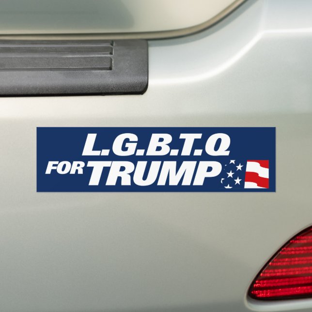 Pegatina Para Coche LGBTQ Para Trump 2024 (en coche)