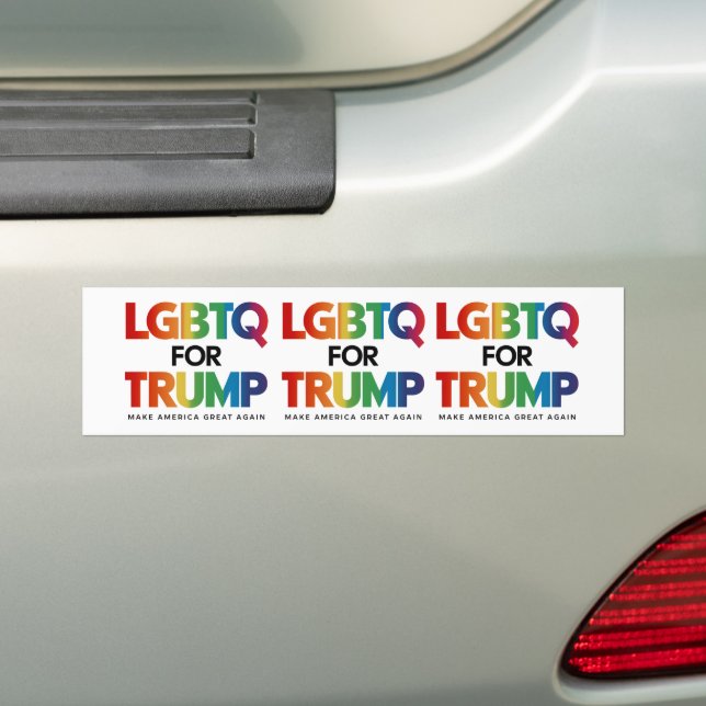 PEGATINA PARA COCHE LGBTQ PARA TRUMP GAY LESBIAN PARA TRUMP 2024 (en coche)