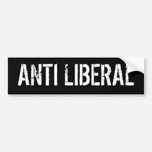 PEGATINA PARA COCHE LIBERAL ANTI