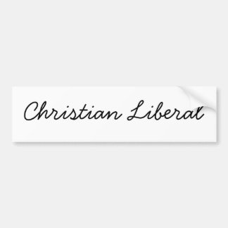Pegatina Para Coche Liberal cristiano