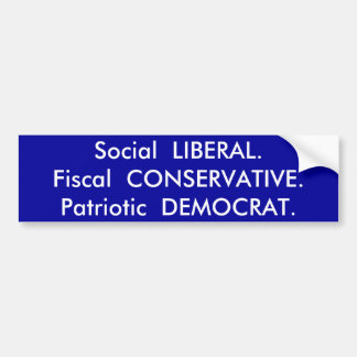Pegatina Para Coche LIBERAL.Fiscal social CONSERVATIVE.Patriotic…