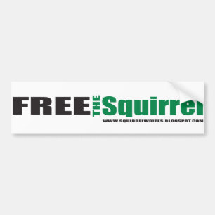 Pegatina Para Coche libere el bumpersticker de la ardilla
