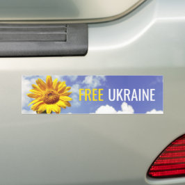 Pegatina Para Coche Liberen a Ucrania de la paz del girasol azul amari