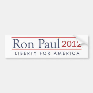 Pegatina Para Coche Libertad 2012 de Ron Paul para América