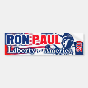 Pegatina Para Coche LIBERTAD 2012 de RON PAUL para AMÉRICA