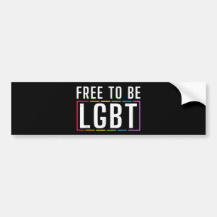 Pegatina Para Coche Libertad para ser el orgullo gay bisexual LGBT