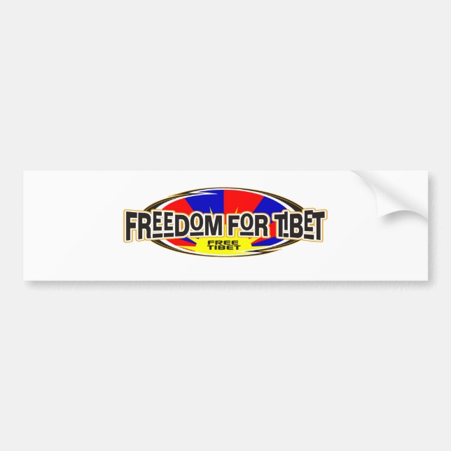 Pegatina Para Coche Libertad para Tíbet (Frente)