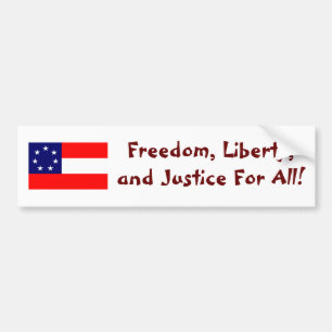 Pegatina Para Coche Libertad y justicia de la libertad para todos