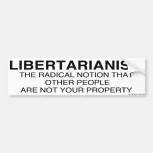 Pegatina Para Coche Libertarianism definido