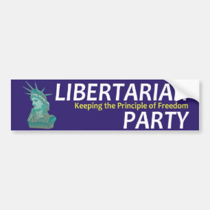 Pegatina Para Coche Libertario de la CAMISETA