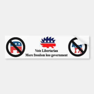 Pegatina Para Coche Libertario del voto