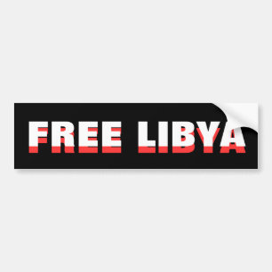 PEGATINA PARA COCHE LIBIA LIBRE