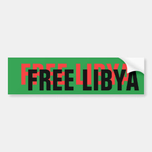 PEGATINA PARA COCHE LIBIA LIBRE