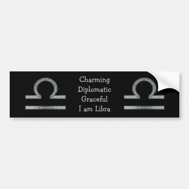 Pegatina Para Coche Libra Bumper Sticker (Frente)