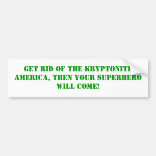 Pegatina Para Coche Líbrese del Kryptonite,
