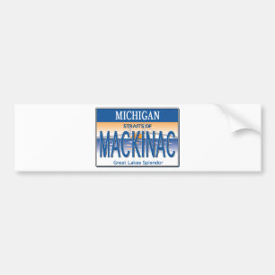 Pegatina Para Coche Licencia de Mackinac