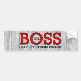 PEGATINA PARA COCHE LÍDER DEJAR QUE OTROS SIGAN