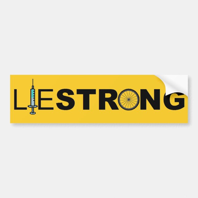 Pegatina Para Coche LIESTRONG - Lance Armstrong (Frente)