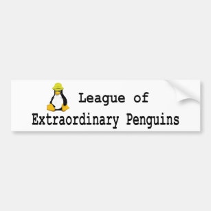 Pegatina Para Coche Liga de los pingüinos extraordinarios 2