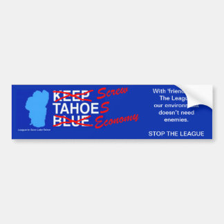 Pegatina Para Coche Liga para atornillar la economía de Tahoe