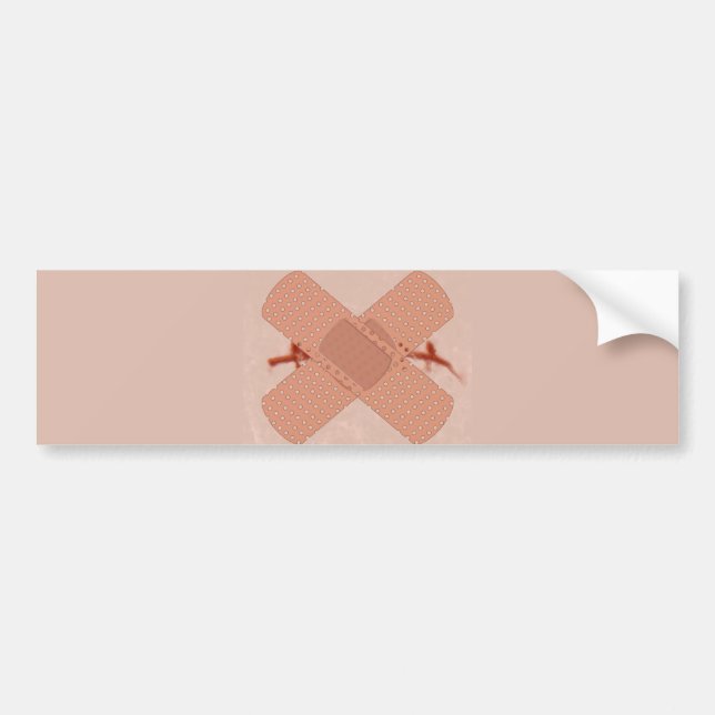 Pegatina Para Coche Ligó calzadas agrietadas cut suture aid (Frente)