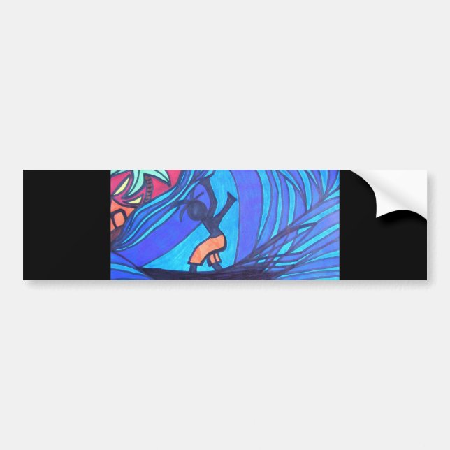 Pegatina Para Coche Lil' Surfer Dude (Frente)