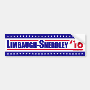 Pegatina Para Coche Limbaugh-Snerdley para el presidente 2016