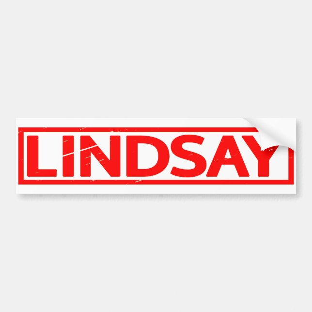 Pegatina Para Coche Lindsay Stamp (Frente)